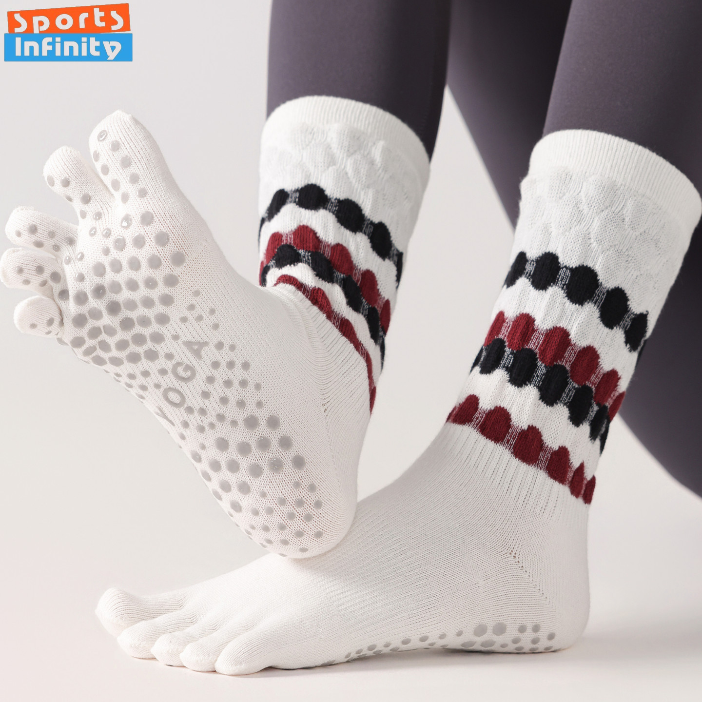 Toe Sock Split - Fashion Five Finger Yoga Socks Anti