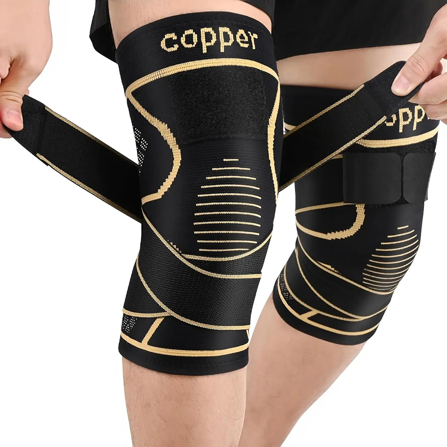 Compression Sleeve Calf - Copper Fiber Compression Knee Sleeve Breathable