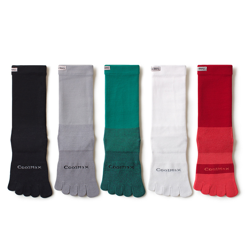 1/5 Pairs Men's High Crew Five - Toe Sock Split review and price