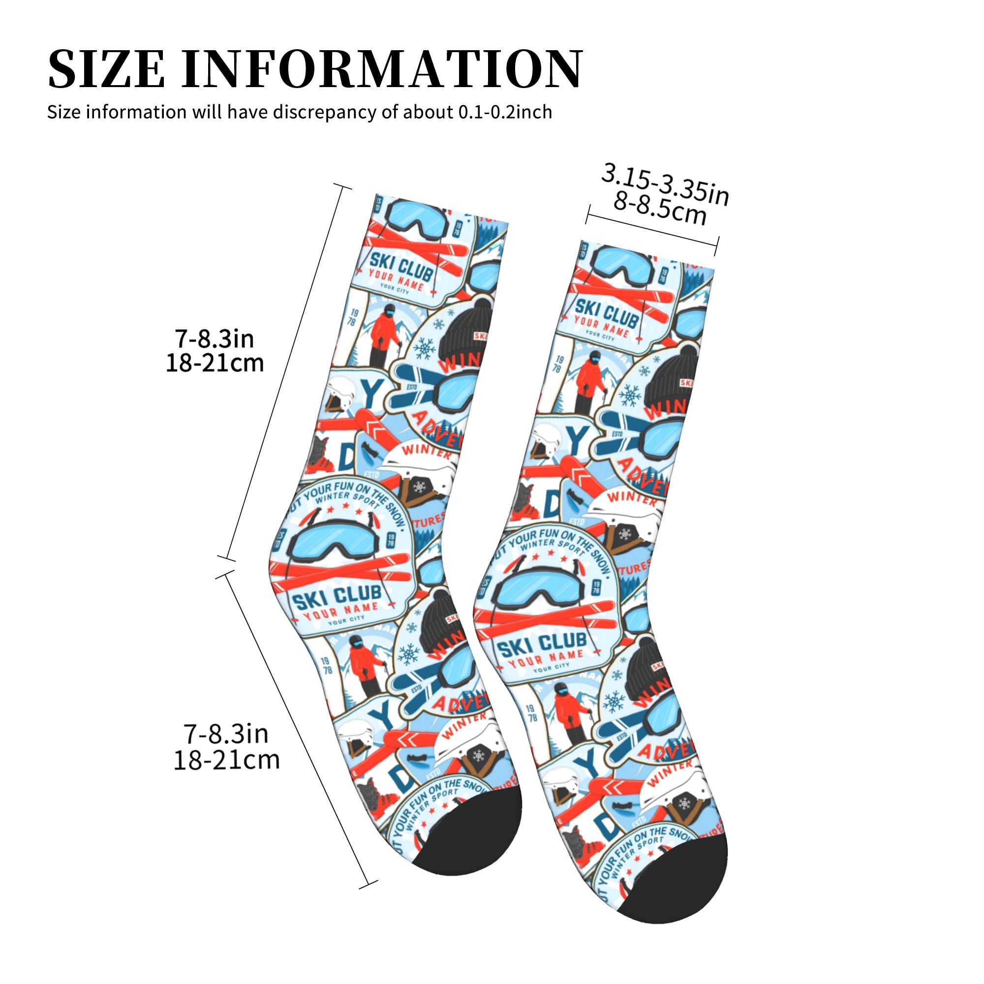 Vintage Red Blue Ski Club Seam - Dress Sock Men review and price