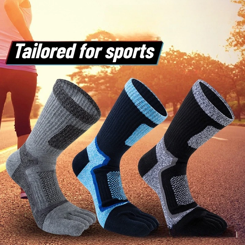 3 Pairs Men Sports Five Finger - Toe Sock Split review and price