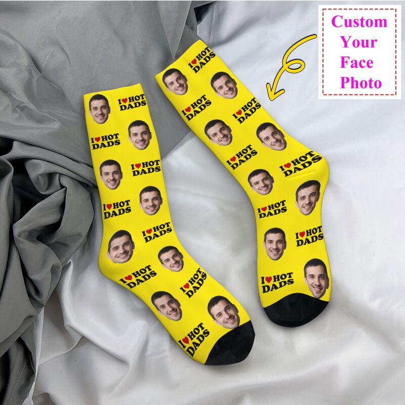I Love Hot Dads Custom Dress S - Dress Sock Men review and price