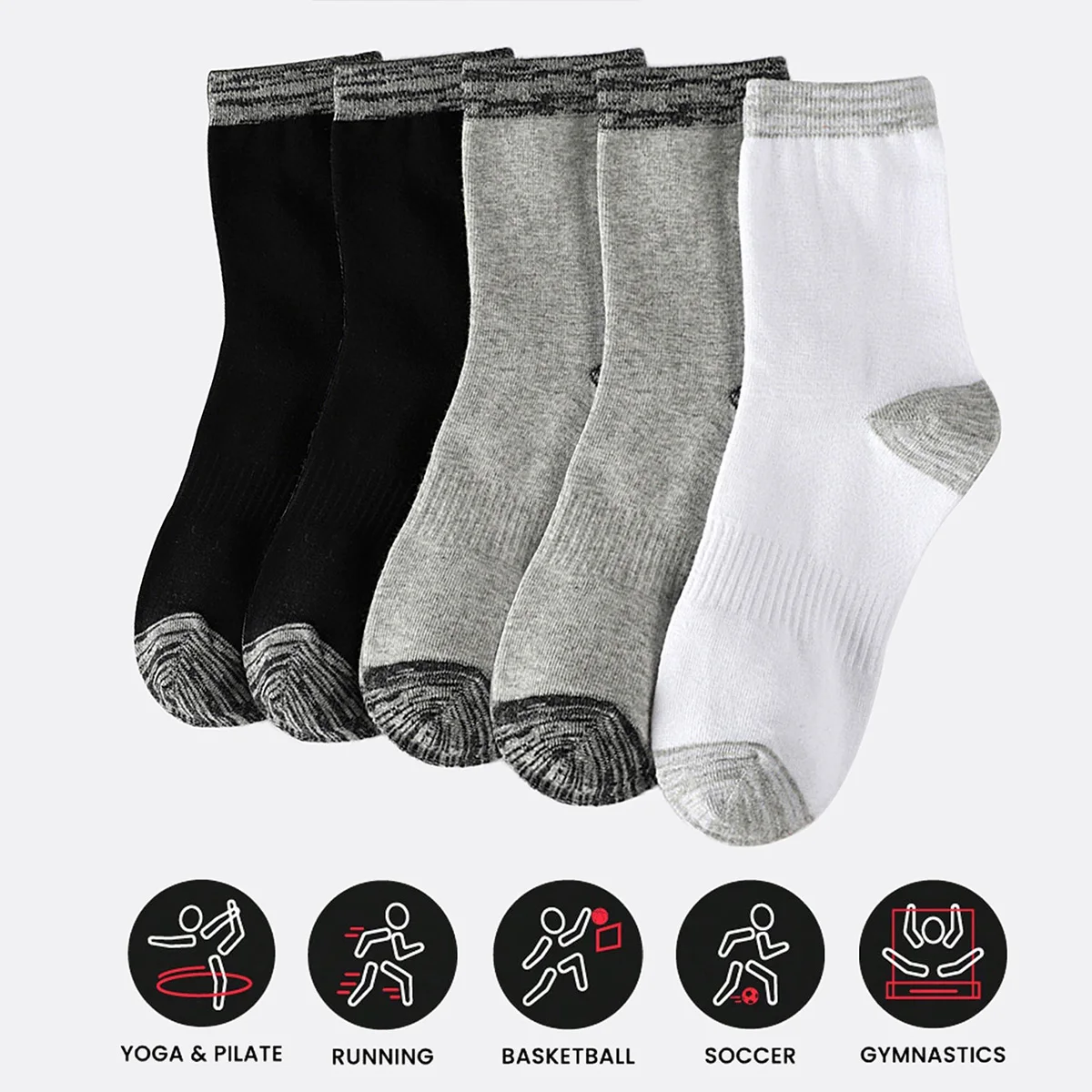 1/5 Pairs Men's Athletic Socks - Athletic Sock Cushion review and price