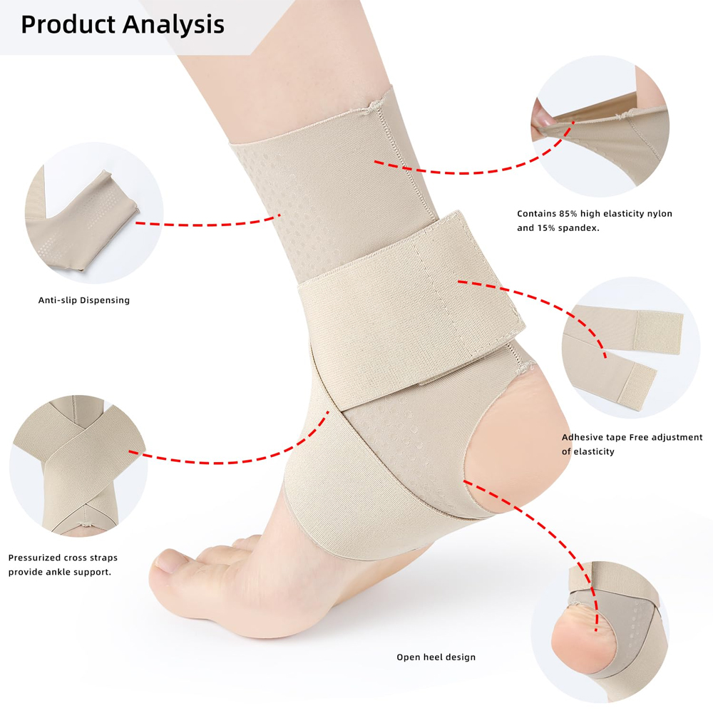 1Pcs Adjustable Compression An - Ankle Brace Sock review and price