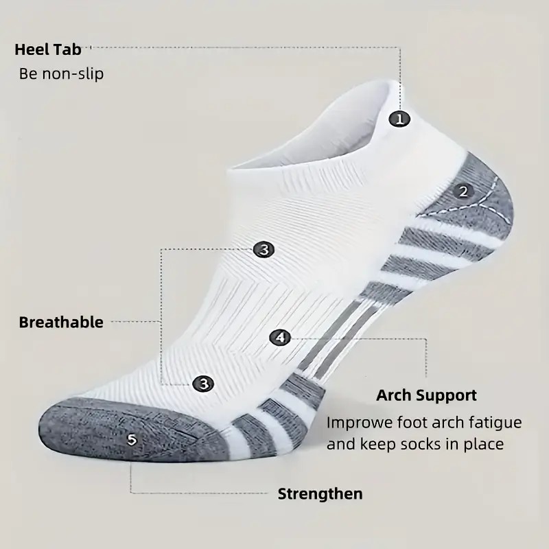 12 Pairs Men Breathable Sports - Ankle Brace Sock review and price