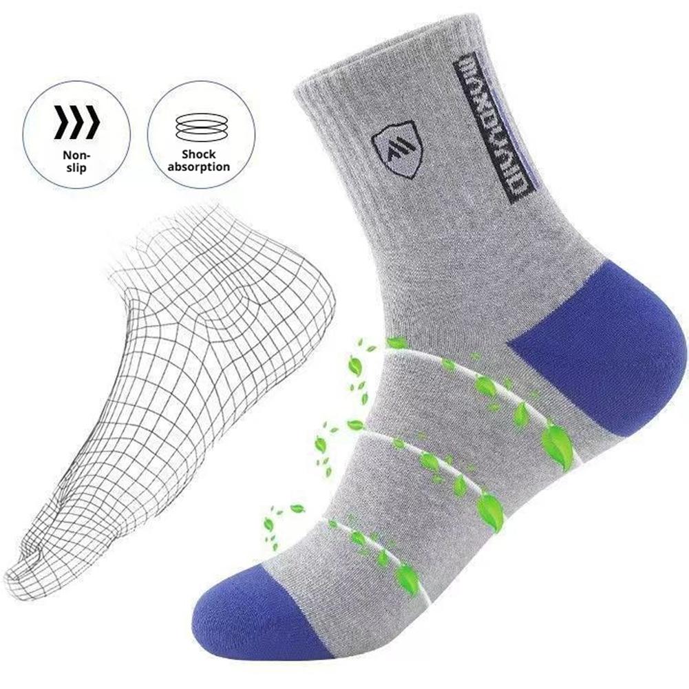5 Pairs Men's Anti Odor & Anti - Cotton Crew Sock Pack review and price