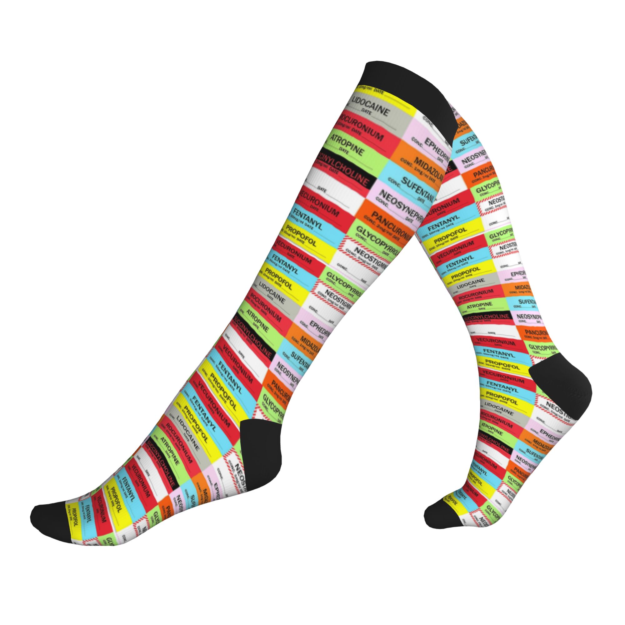 Novelty Printed Anesthesia Med - Compression Sock Medical review and price