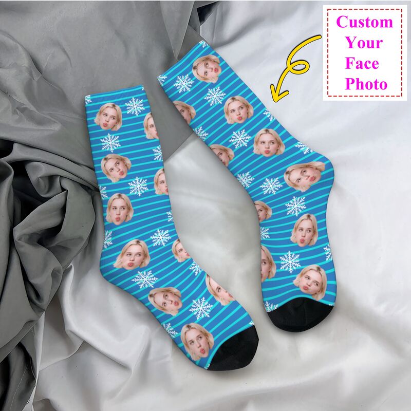 Christmas Face Photo Personali - Dress Sock Men review and price
