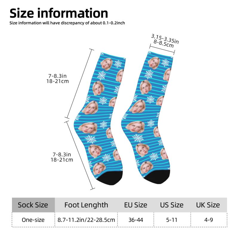 Christmas Face Photo Personali - Dress Sock Men review and price