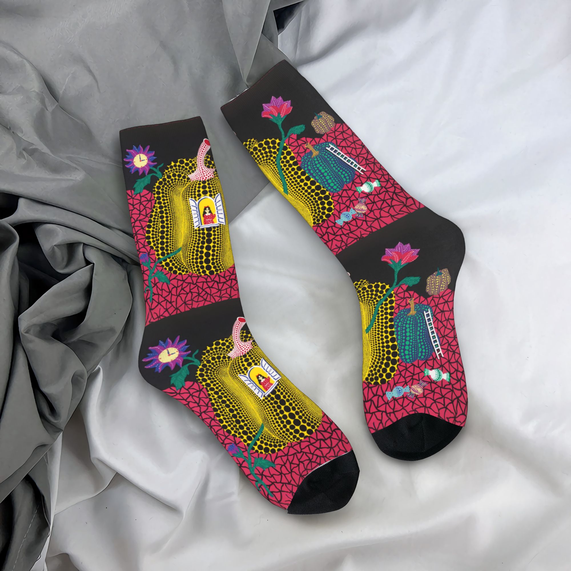 Custom Yayoi Kusama Abstract P - Dress Sock Men review and price