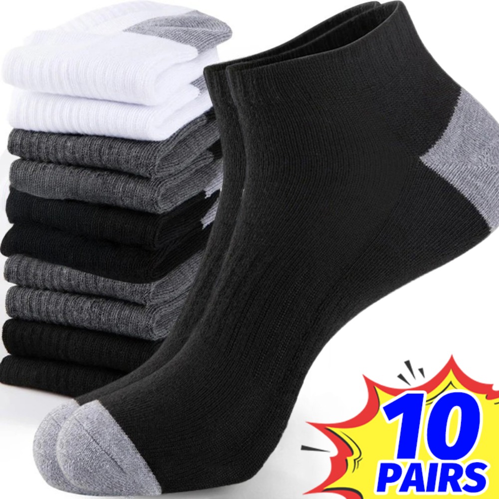 1-10Pairs Breathable Mens Summ - Ankle Sock Low Cut review and price